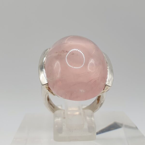 Bague quartz rose étoilé