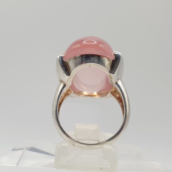 Bague quartz rose étoilé – Image 5
