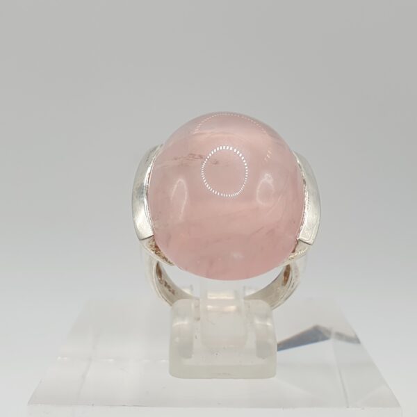 Bague quartz rose étoilé – Image 4