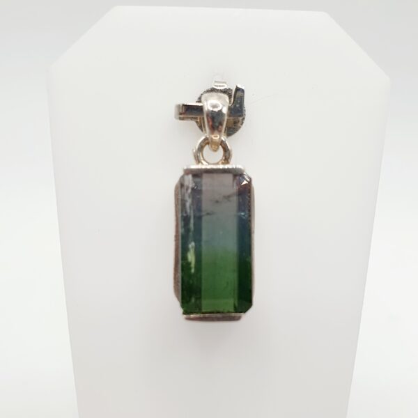 Pendentif Tourmaline verte et bleu – Image 2