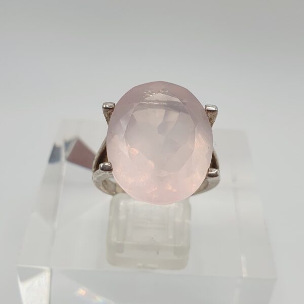 Bague quartz rose étoilé