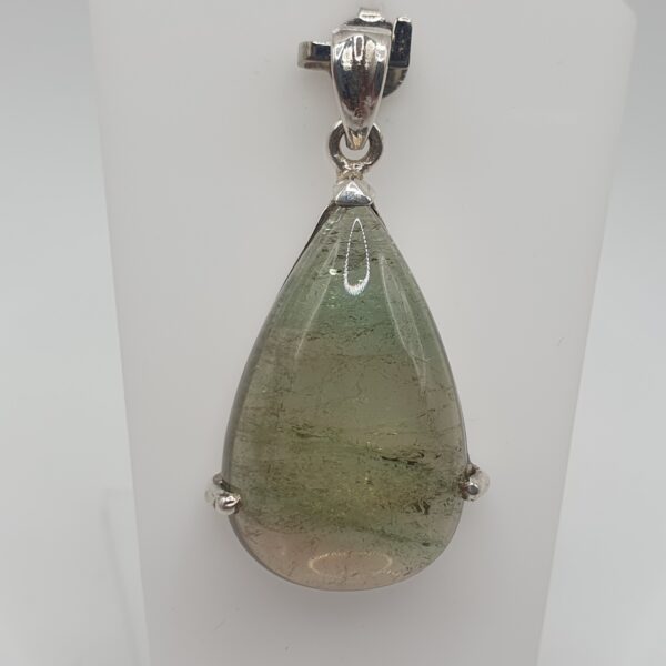 Pendentif tourmaline rose verte bleu