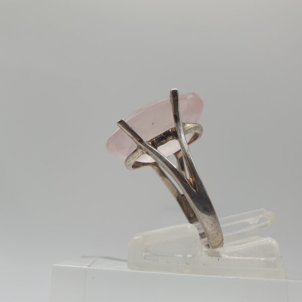 Bague quartz rose étoilé – Image 4