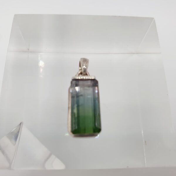 Pendentif Tourmaline verte et bleu – Image 3