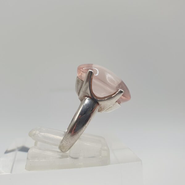 Bague quartz rose étoilé – Image 4