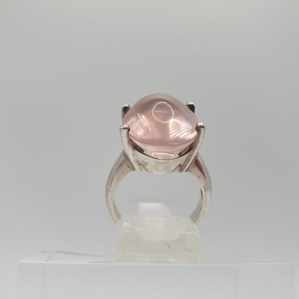 Bague quartz rose étoilé – Image 2
