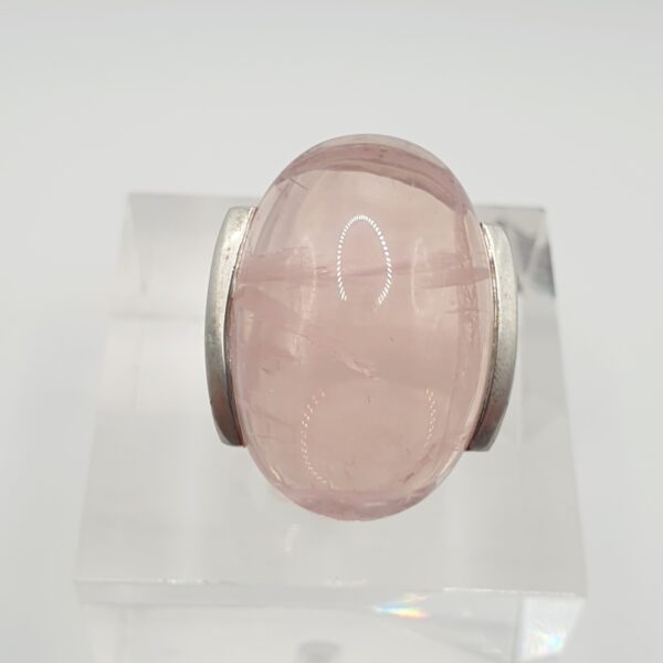 Bague quartz rose étoilé – Image 2